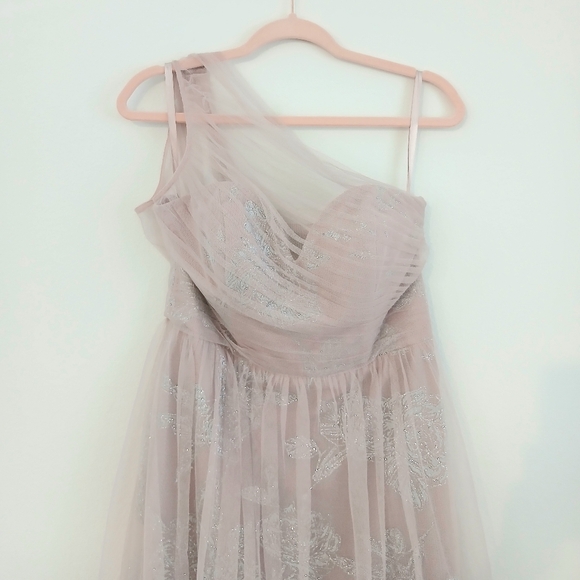 BHLDN Hayley Paige Dusty Rose Prom Dress Gown - Picture 5 of 11